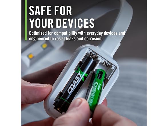 Coast Zithion-X AA Rechargeable Batteries & Charging Station