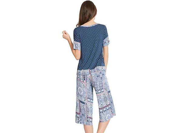 INK+IVY Navy 2PC Bedouin PJ Set (S)