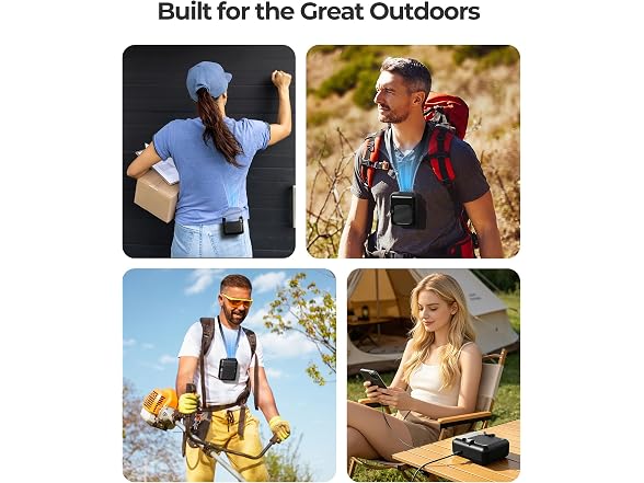 SLENPET Portable Waist Clip Fan-black - Gallery 4