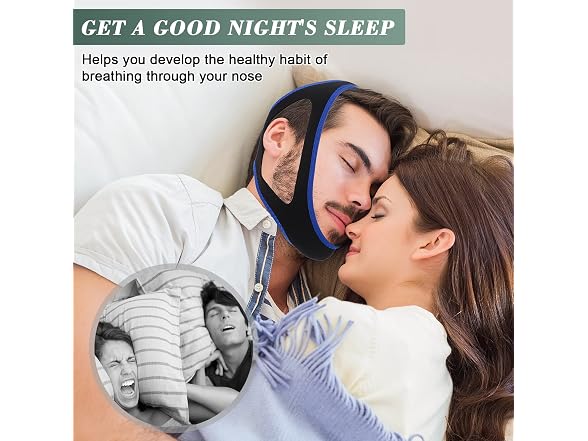 OHALEEP Anti Snoring Chin Strap for Sleep