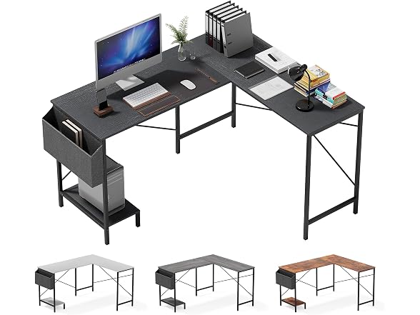 Simple Deluxe L Shaped Desk Gaming Computer