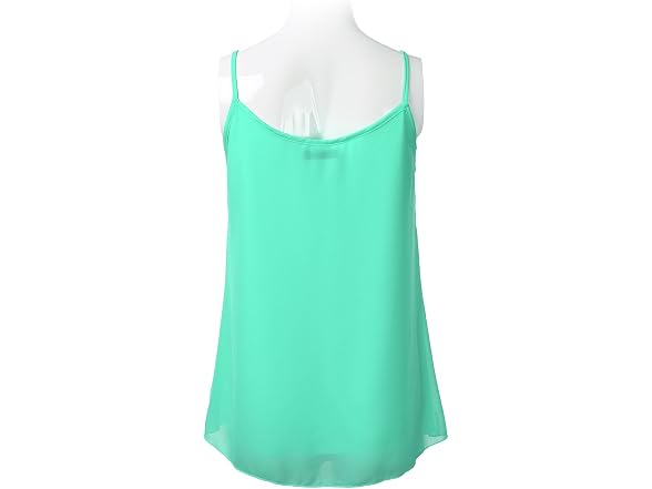 Ssoulm Women (L) Sleeveless Pleated Chiffon Top