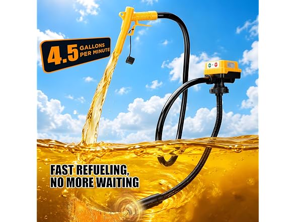 DEMAKIMI 4.5 GPM Cordless Fuel Transfer