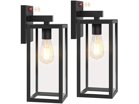 BesLowe 15" Upgraded Motion Sensor Outdoor Wall Light