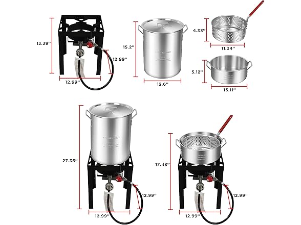 Red Mountain Valley Propane Turkey Deep Fryer Set