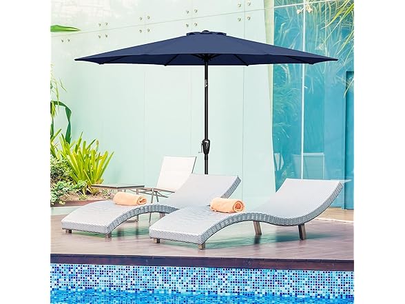 Simple Deluxe 2 Pack 9' Patio Umbrella Replacement Canopy Only