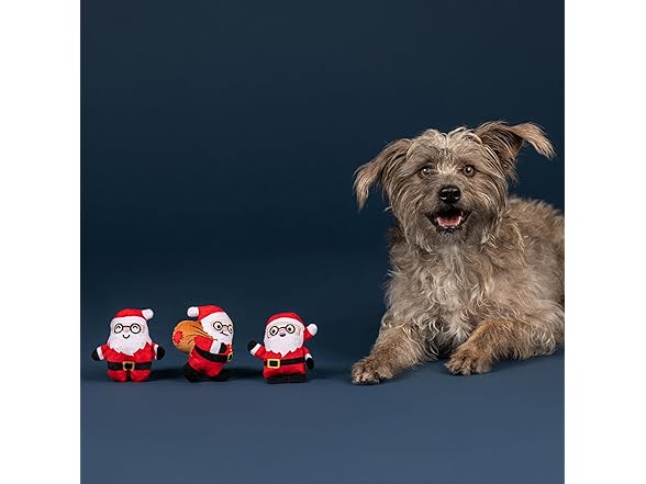 Fringe Studio Pet Toy, Rebels Without A Claus Santas
