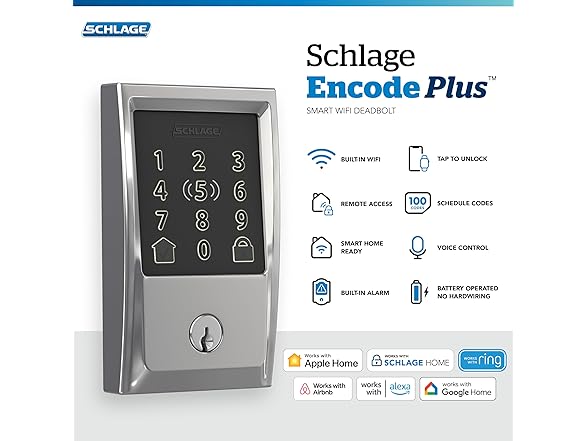  Schlage Encode Plus Smart Wi-Fi Lock