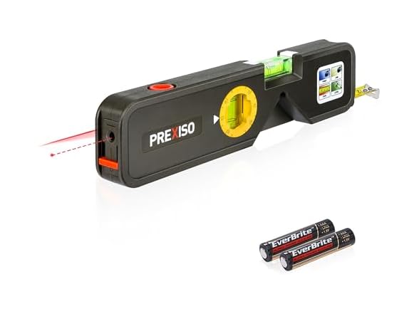 PREXISO 4-in-1 Line Laser Level, Torpedo Level