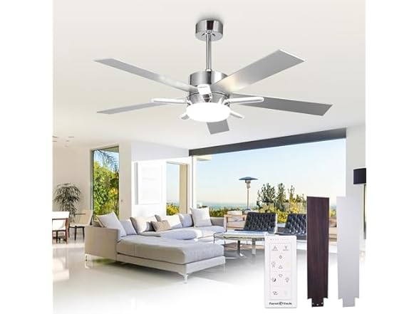 Parrot Uncle F6013 52 Inch Chandelier Ceiling Fan