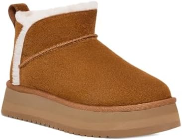 Koolaburra by UGG Women's Koola Ultra Mini Platform Boot, Chestnut, 6