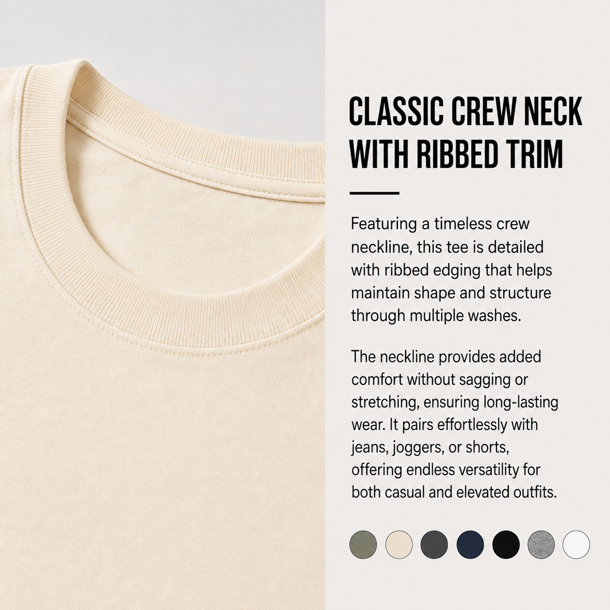 5Pk Mens Oversized Drop Shoulder Tee - Gallery 22