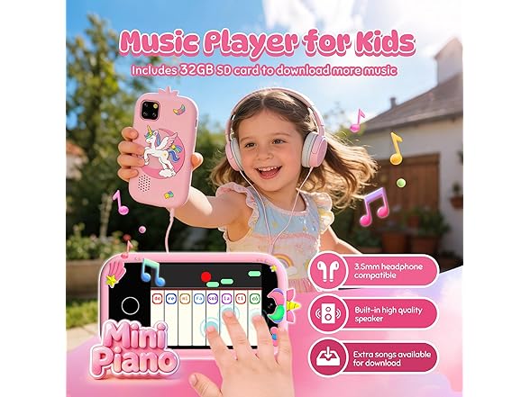 Uckqui Kids Smart Phone for Girls