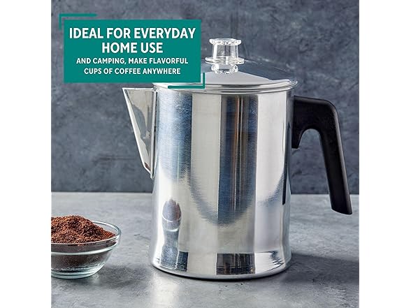 MIRRO Aluminum Stove Top Percolator