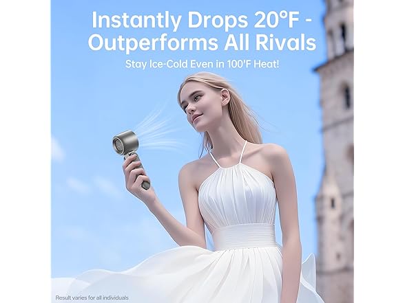 Handheld Portable fan with Turbo Cooling