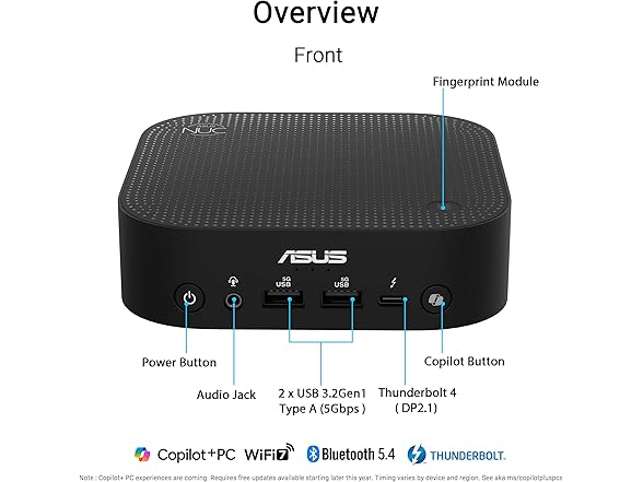 ASUS ASUS NUC 14 Pro AI Microsoft Copilot+ AI