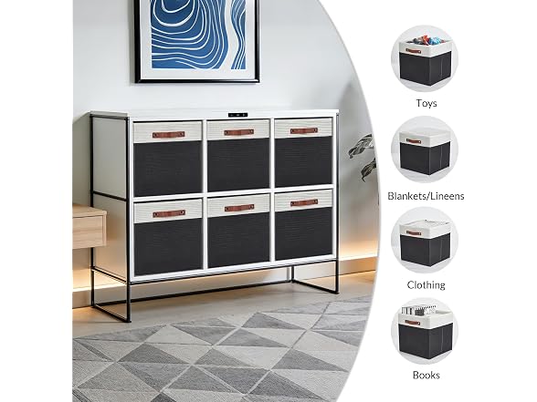 PrecisionAuto 13x13 Storage Cube Bins Set of 6