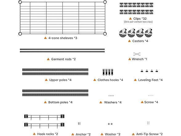 Simple Deluxe Rolling Clothes Rack