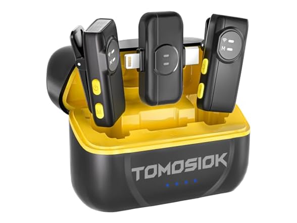 TomoSiok Wireless Lavalier Microphone