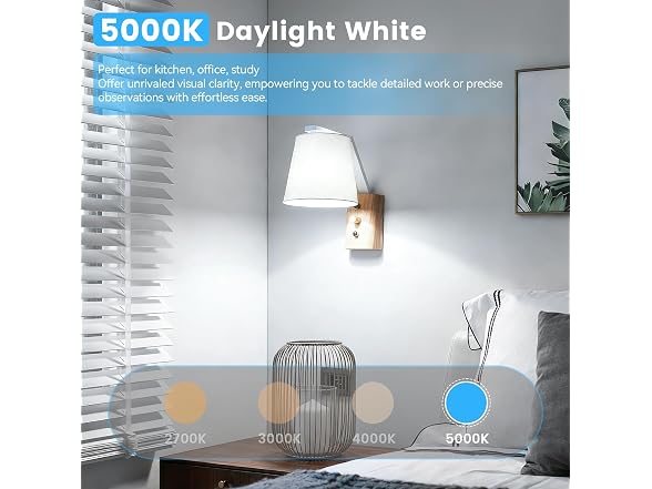 Brightever B0GXFJB7PM 9W A19 LED Light Bulbs 5000K 4