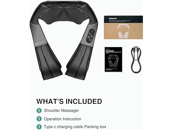 Nekteck Shiatsu Neck and Back Massager
