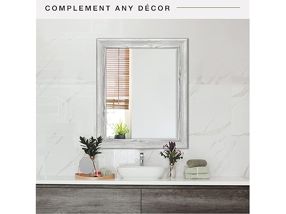 MCS 27.5"x 33.5" Large Wall Mirror