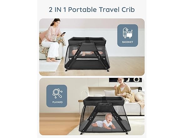 2-in-1 Travel Crib
