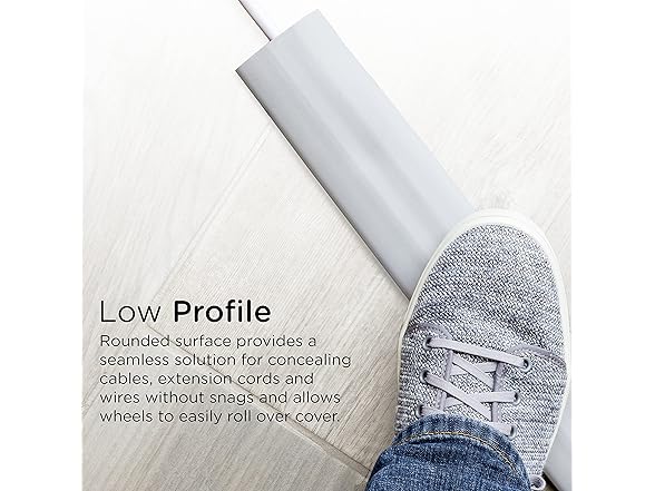 Cordinate 10ft Floor Cord Cover, Cable Protector