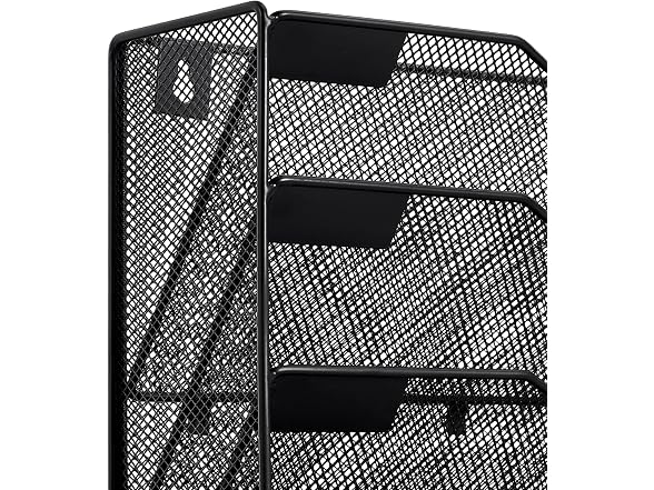 File Wall Rack, One-Piece 12 Pockets Mesh Wall