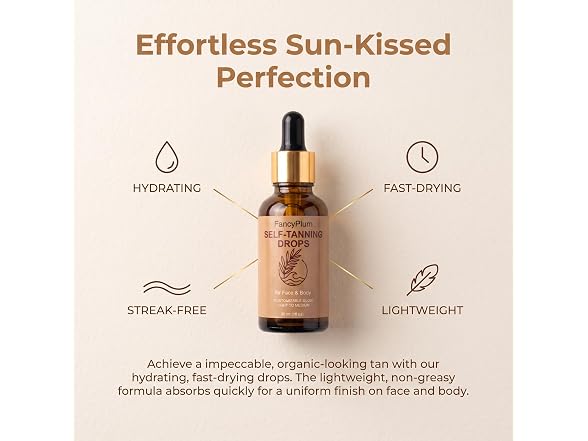 FANCYPLUM Self Tanning Drops for Face