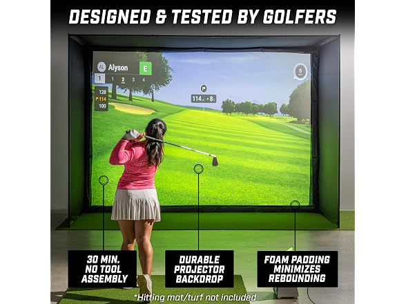 GoSports 12 x 9 ft Golf Simulator