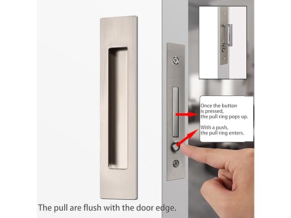 Dontay 5.5" Pocket Door Edge Pull