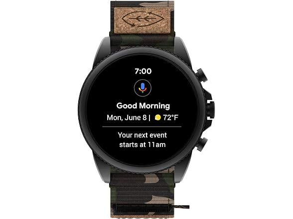Fossil Men Gen 44mm Stainless Steel Cork Watch
