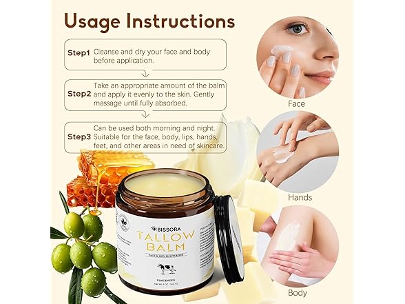 Bissora Beef Tallow for Skin