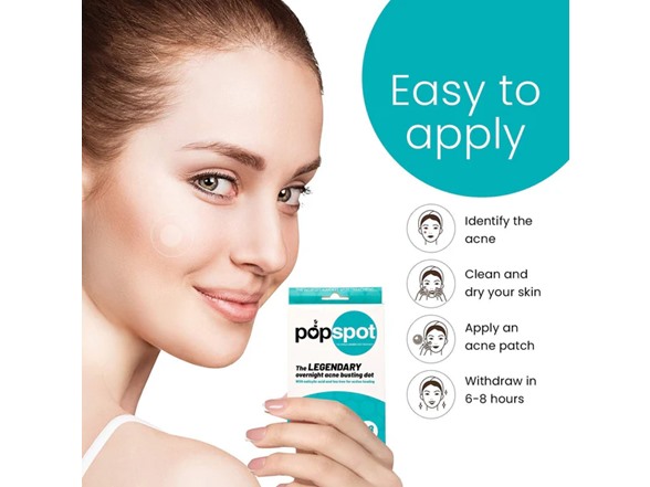 (3 Pack) Popspot Overnight Acne Busting Dots 45ct box
