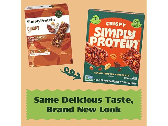 Simply Protein PB Chocolate Bars, 4pk