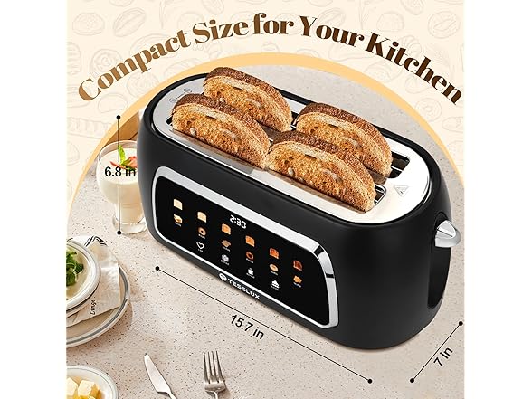 4 Slice Toaster Touch Screen