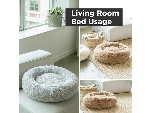 PEPPY BUDDIES  Calming Donut Dog Bed