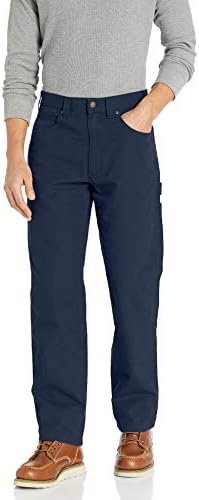 Amazon Essentials Men's Relaxed-Fit Carpenter Utility Pant with Tool Pockets, Navy, 35W x 29L