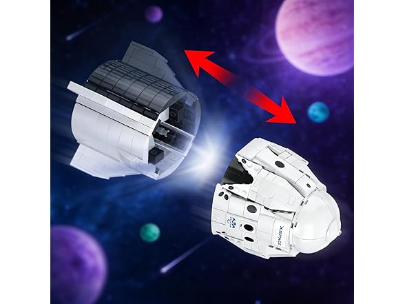 Dragon2 Space Rocket Ship Building