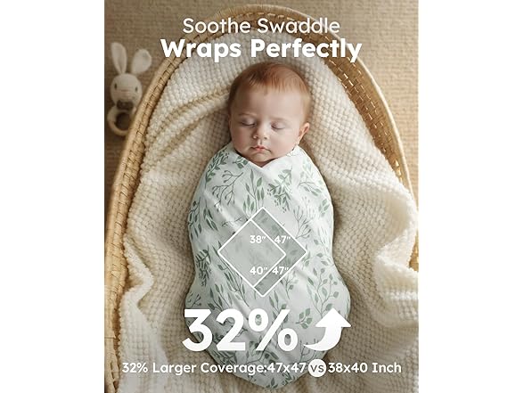 Yoofoss Muslin Swaddle Blankets
