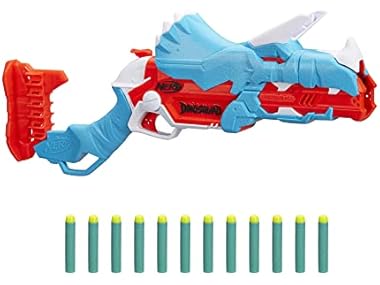 $18.99, Was $21.99, 13% Off! NERF DinoSquad TriceraBlast Dart Blaster dealfomo