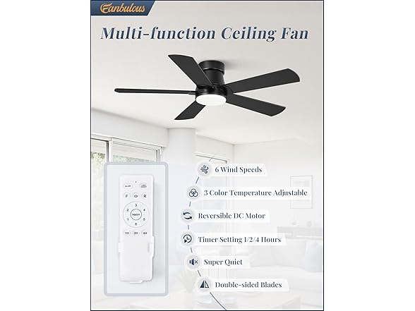 Fanbulous 42" Ceiling Fan W/Light