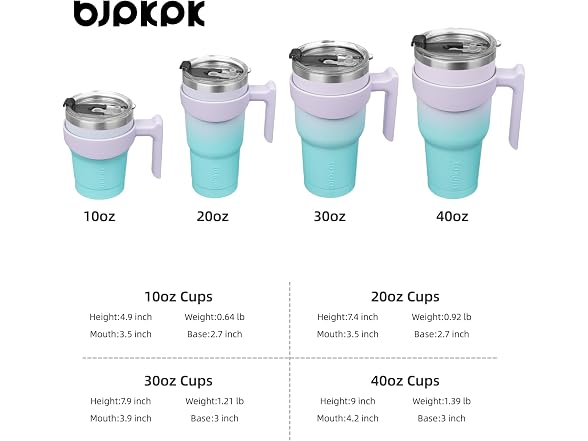 BJPKPK 30 oz Tumbler with Handle