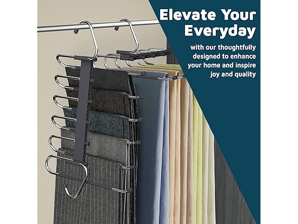 Lifemaster Space Saving Pants Hangers 1 Pack