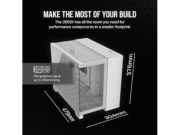 CORSAIR 2500X Small-Tower mATX PC Case