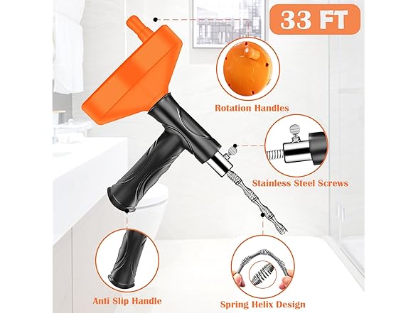 launary Drain Snake Auger