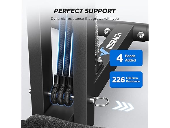 Black/Blue Deep Squat Machine