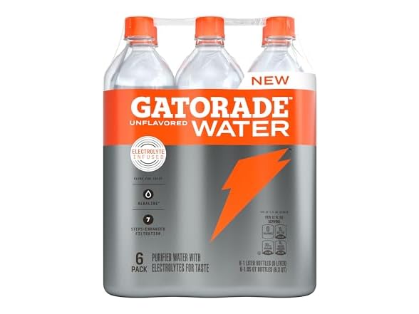 Gatorade Water 1L (6pk)