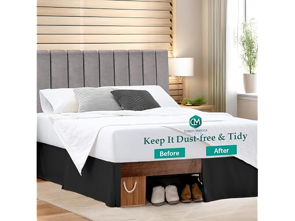 Cotton Metrics Linen Queen Size Bedskirt